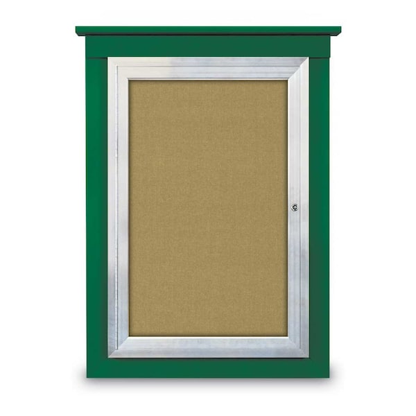 Sliding Glass Enclosed Letterboard, 96"x4